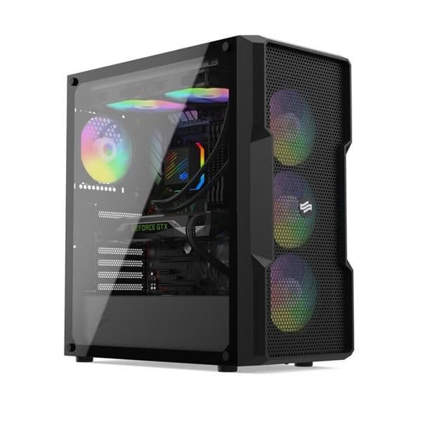 SilentiumPC Regnum RG6V EVO ATX Mid Tower Black Tempered Glass ARGB main image