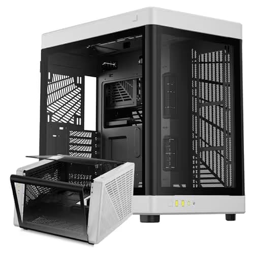 GAMDIAS NESO P1 ATX Full Tower Black / White Tempered Glass Side Panel, USB 3.2 Gen 2 Type-C, USB 3.2 Gen 1 Type-A main image