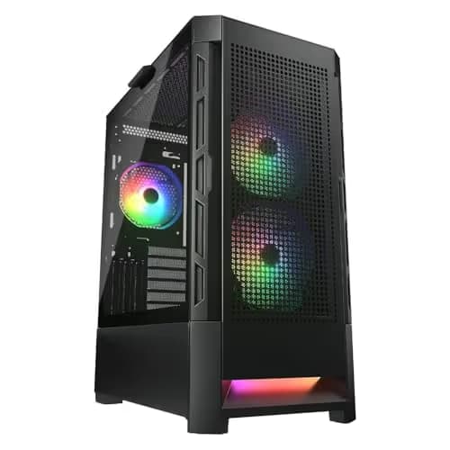 Cougar Duoface RGB ATX Mid Tower Black Tempered Glass image