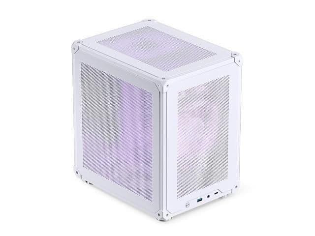Jonsbo C6 MicroATX Mini Tower White Mesh Side Panel image