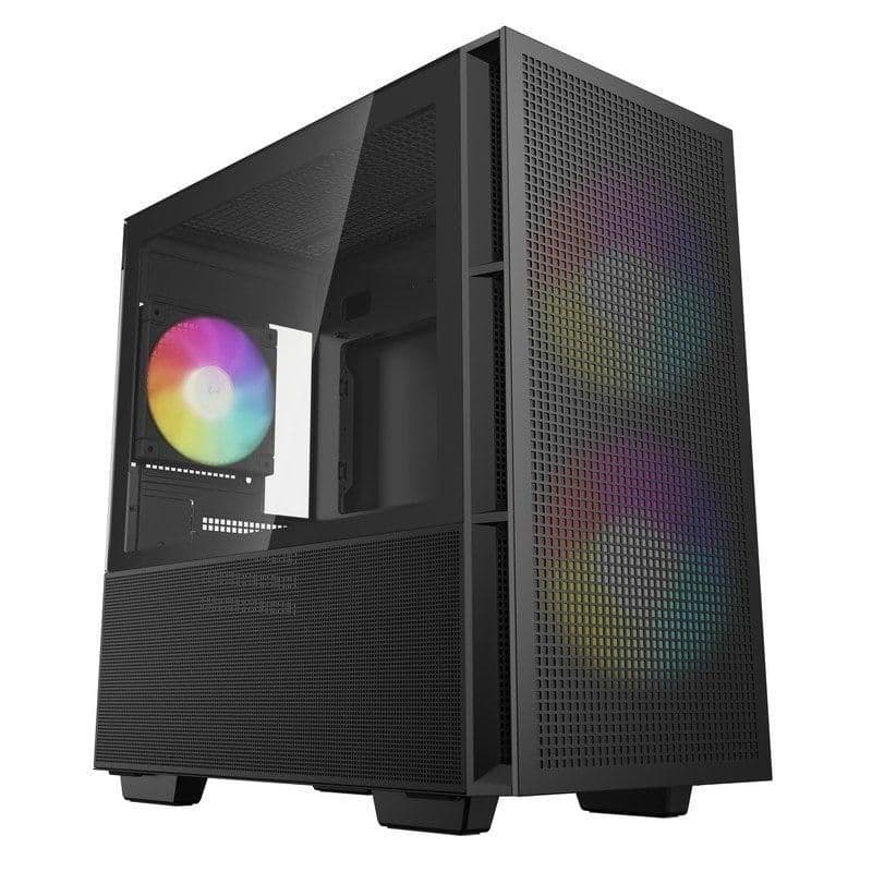 Deepcool CH360 Micro ATX Mid Tower Black Tempered Glass Side Panel image
