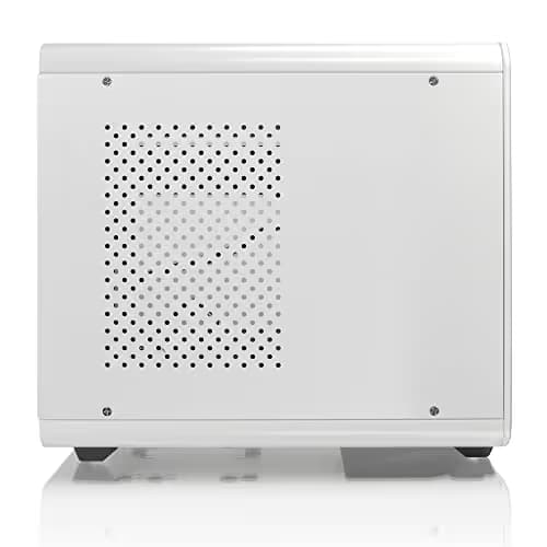RAIJINTEK Metis Plus Mini-ITX Tower White with Acrylic Side Panel and USB 3.2 Gen 1 Type-A Front Panel image
