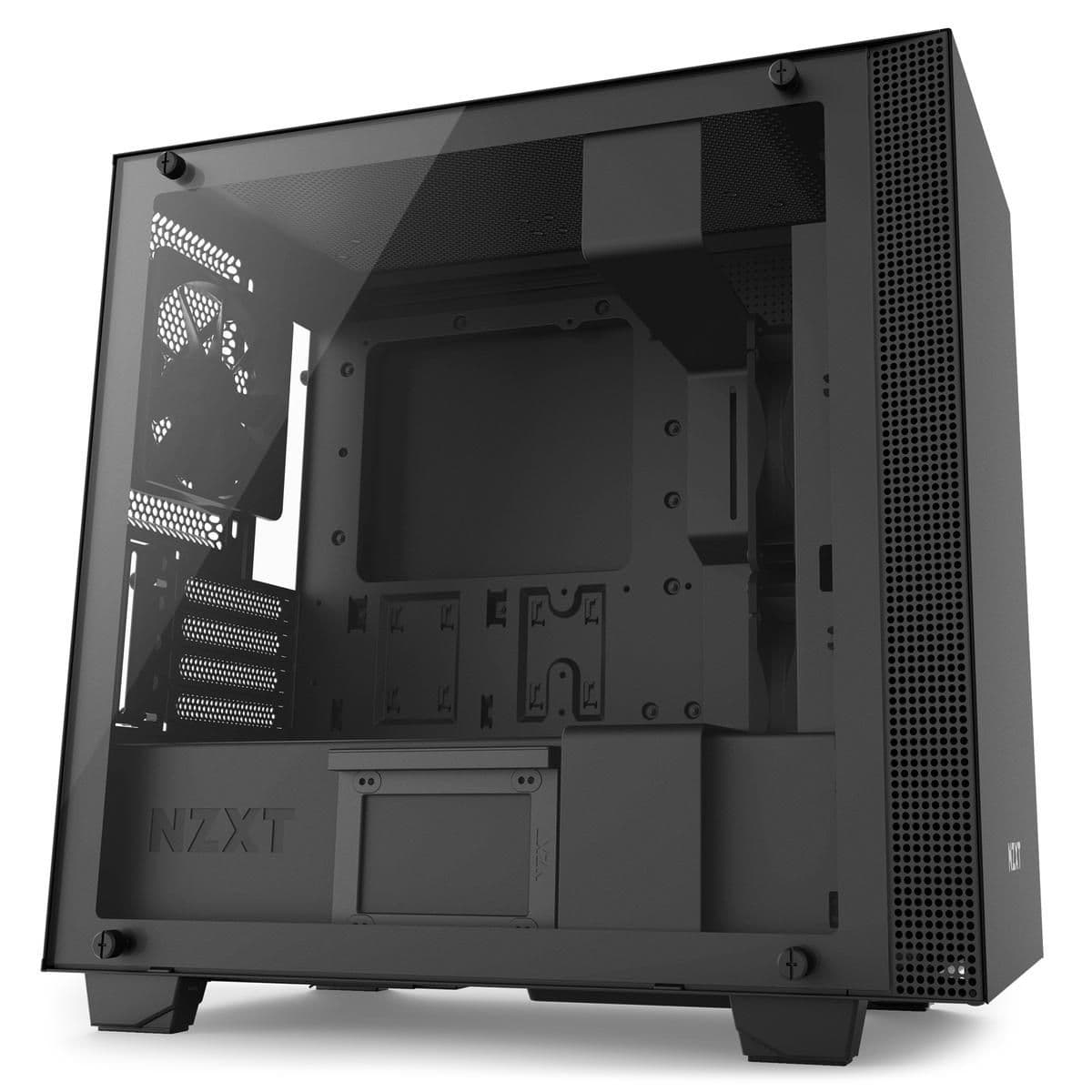 NZXT H400i Micro ATX Mini Tower Black with Tempered Glass Side Panel and USB 3.2 Gen 1 Type-A image