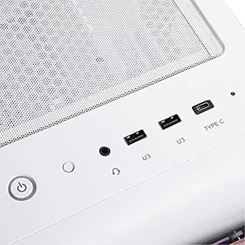 Silverstone SETA A1 ATX Mid Tower Pink / Silver with Tempered Glass Side Panel and USB 3.2 Gen 2 Type-C, USB 3.2 Gen 1 Type-A image