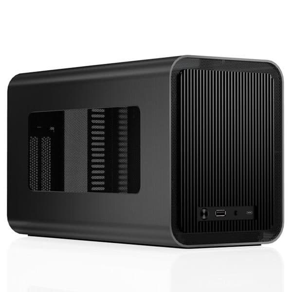 Jonsbo V11 Mini-ITX Tower Black Mesh Side Panel, USB-C & USB-A Front Panel image