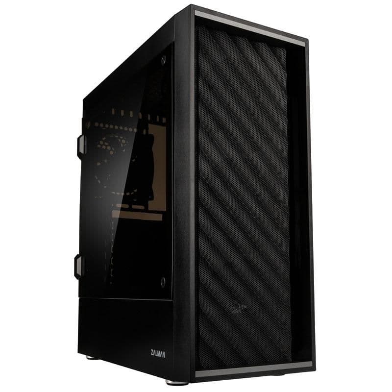 Zalman T7 ATX Mid Tower Black with Tinted Acrylic Side Panel and USB 3.2 Gen 1 Type-A, USB 2.0 Type-A main image