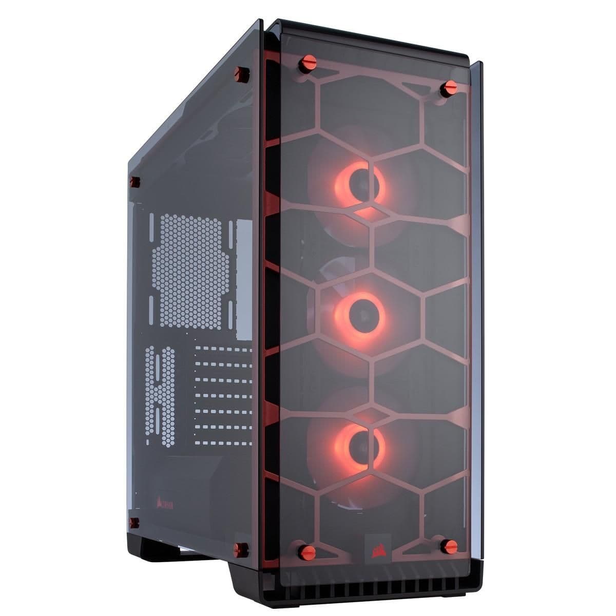 Corsair Crystal 570X RGB ATX Mid Tower Black / Red Tempered Glass image