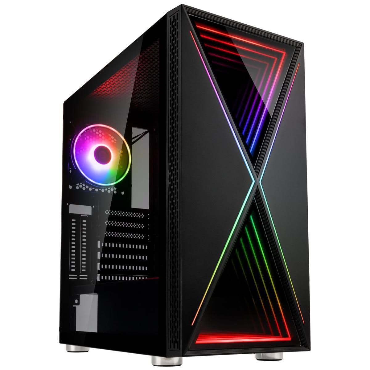 KOLINK VOID X ARGB ATX Mid Tower Black Tempered Glass Side Panel image