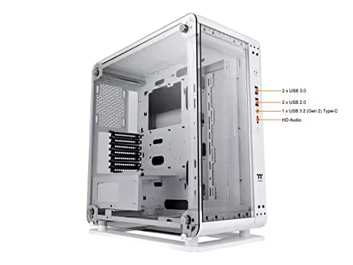 Thermaltake Core P6 ATX Mid Tower White / Black Tempered Glass Side Panel, USB 3.2 Gen 2 Type-C, USB 3.2 Gen 1 Type-A, USB 2.0 Type-A image