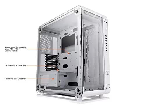 Thermaltake Core P6 ATX Mid Tower White / Black Tempered Glass Side Panel, USB 3.2 Gen 2 Type-C, USB 3.2 Gen 1 Type-A, USB 2.0 Type-A image