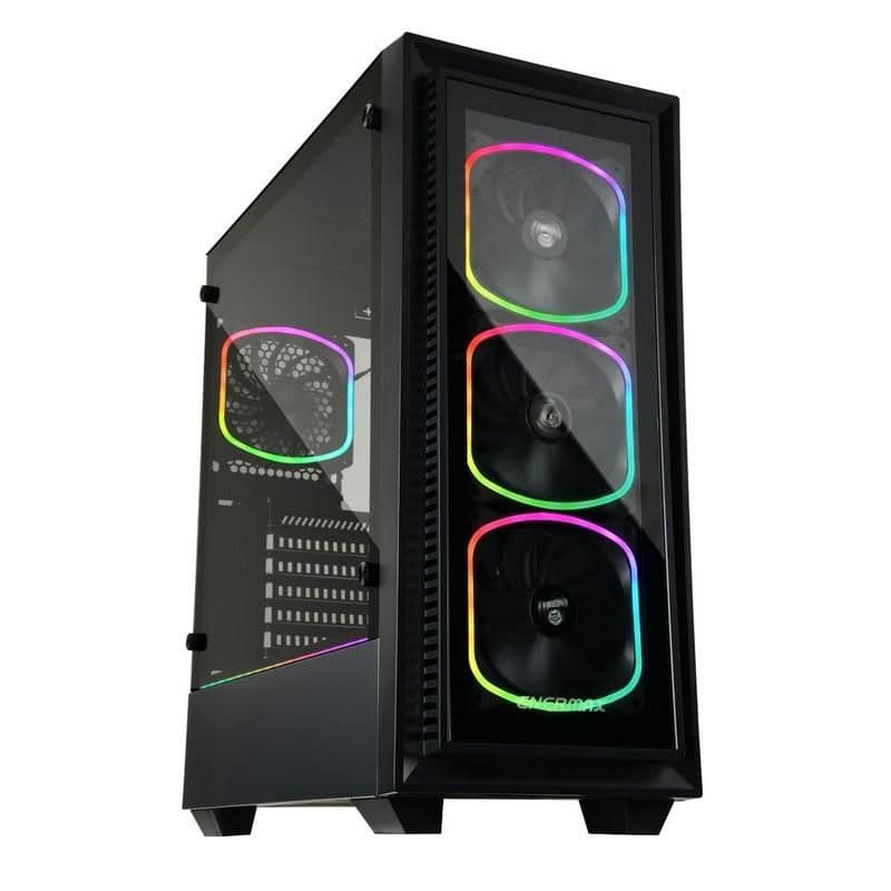 Enermax StarryFort SF30 ATX Mid Tower Black with Tempered Glass Side Panel and USB 3.2 Gen 1 Type-A Front Panel main image