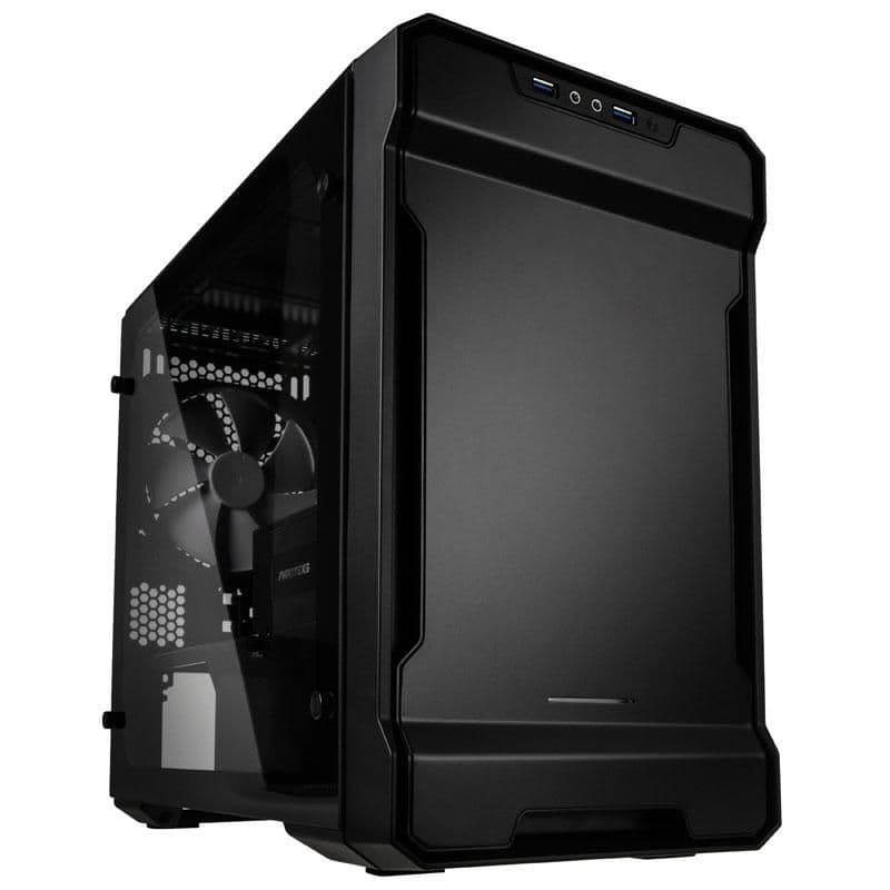 Phanteks Enthoo EVOLV ITX TG Mini-ITX Desktop Black Tinted Tempered Glass Side Panel image