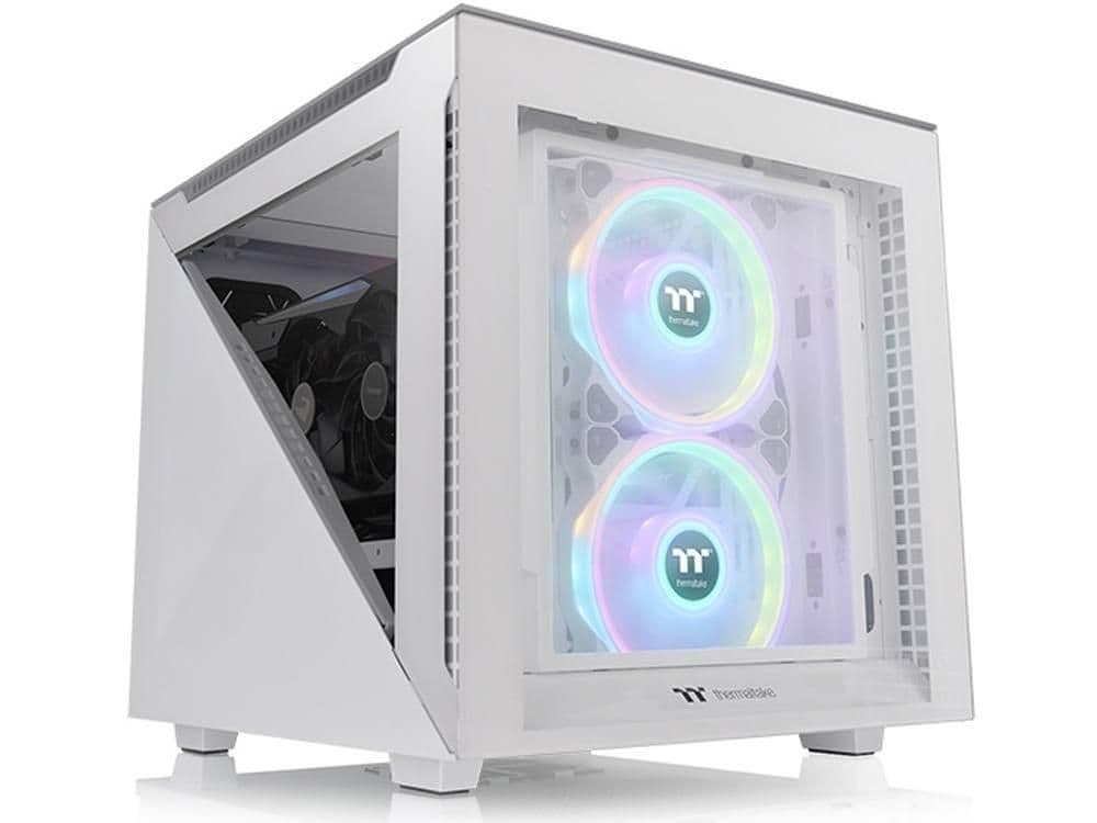 Thermaltake Divider 200 TG Micro ATX Mini Tower Snow Tempered Glass main image