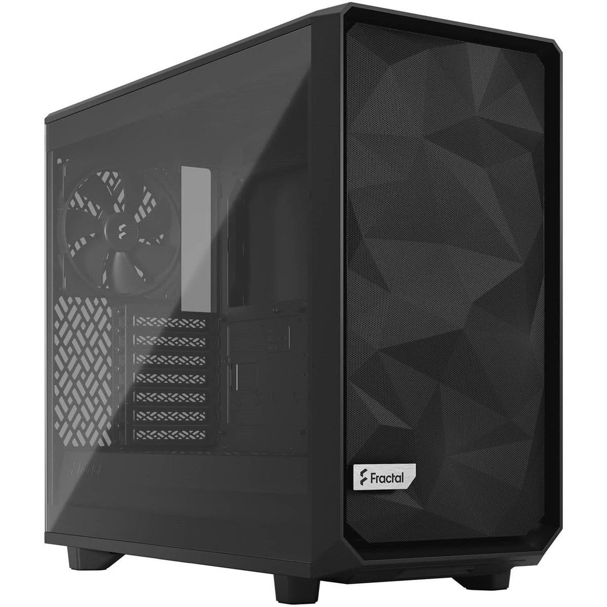 Fractal Design Meshify 2 Lite ATX Mid Tower Black with Tempered Glass Side Panel and USB 3.2 Gen 1 Type-A image