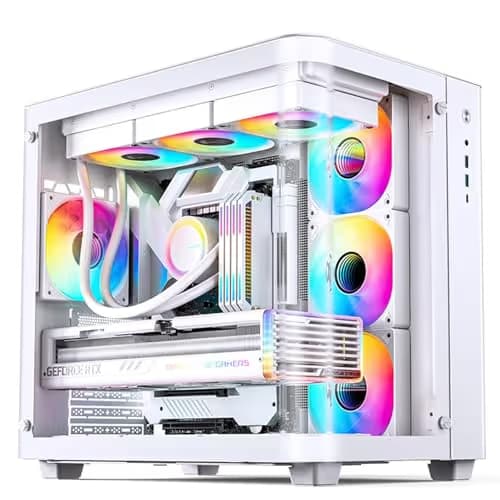 Jonsbo TK-3 ATX Mid Tower White with Tempered Glass Side Panel and USB 3.2 Gen 2 Type-C, USB 3.2 Gen 1 Type-A main image
