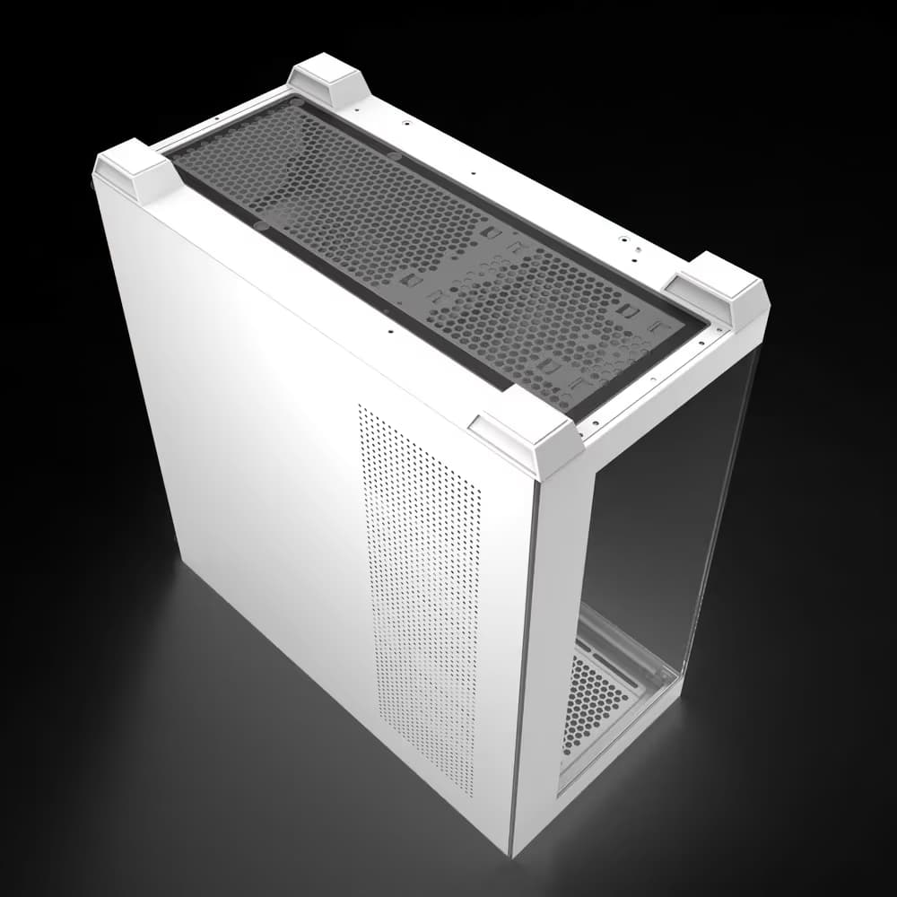 darkFlash DS900 ATX Mid Tower White Tempered Glass Side Panel image
