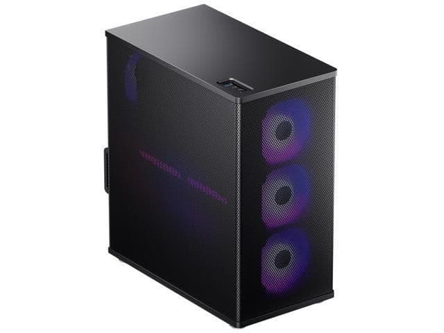 Jonsbo VR4 ATX Mid Tower Black with Mesh Side Panel and USB 3.2 Gen 1 Type-A Front Panel image