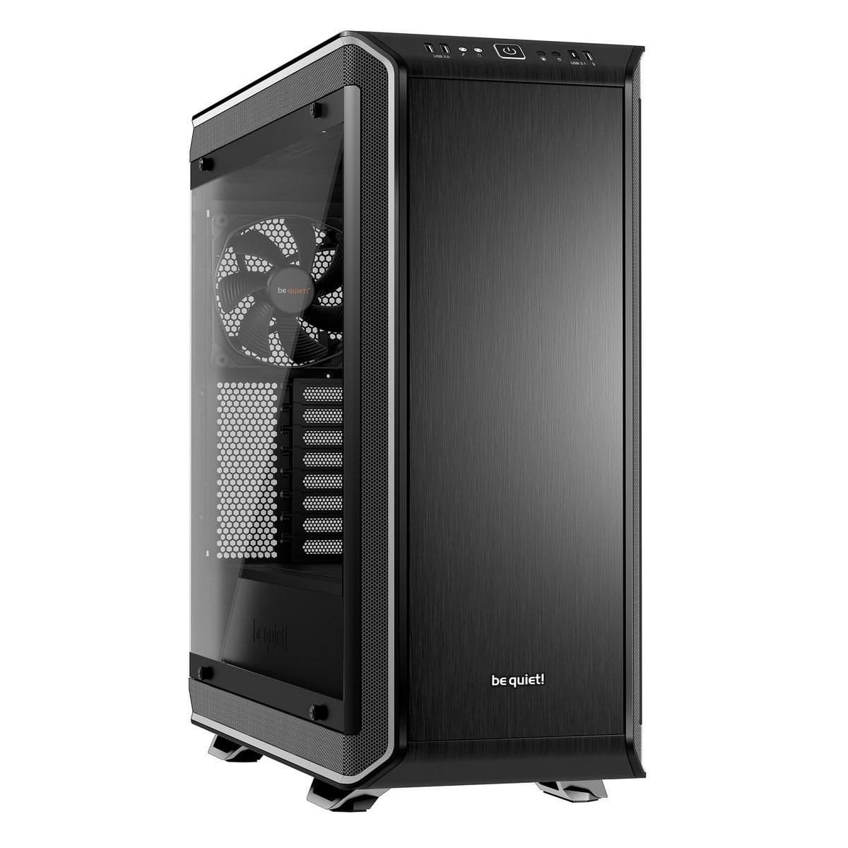 be quiet! Dark Base Pro 900 Rev. 2 ATX Full Tower Silver / Black with Tempered Glass Side Panel and USB 3.2 Gen 2 Type-C, USB 3.2 Gen 1 Type-A image