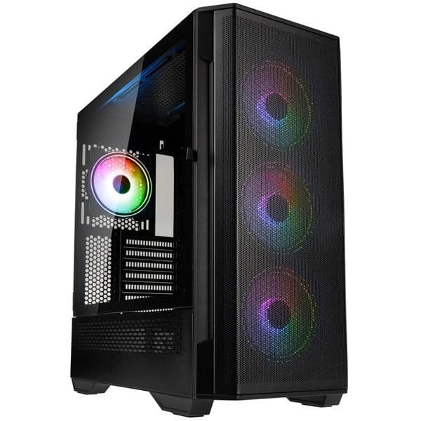 KOLINK Observatory Y Mesh ATX Mid Tower Black Tempered Glass Side Panel image