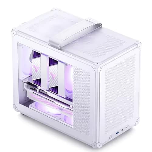 Jonsbo C6 MAX Micro ATX Desktop White Tempered Glass Side Panel main image