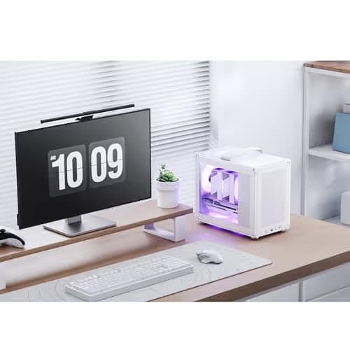 Jonsbo C6 MAX Micro ATX Desktop White Tempered Glass Side Panel image