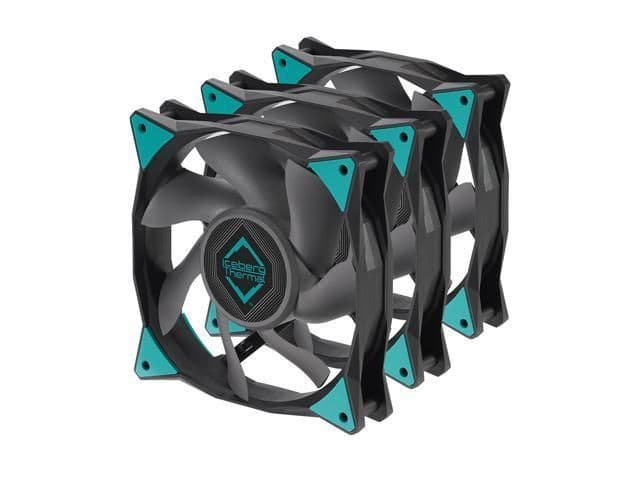 Iceberg Thermal IceGALE Xtra 120mm Black 127 CFM PWM 3-Pack image