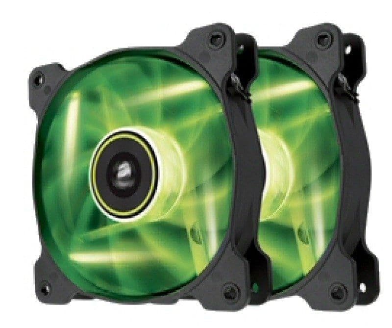 Corsair SP120 120mm Black / Green Green LED 2-Pack main image