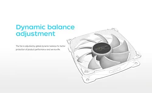 Geometric Future Squama 2501 120mm White Addressable RGB PWM 80.81 CFM 3-Pack image