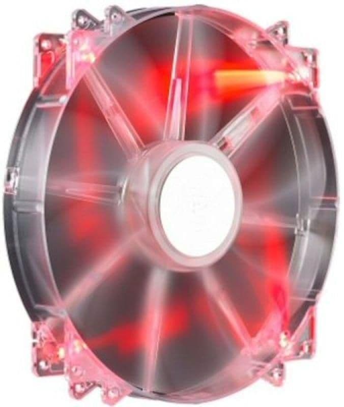 Cooler Master Megaflow 200mm Clear Red LED 110CFM 1-Pack image