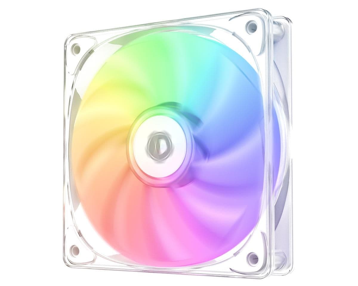 ID-COOLING CRYSTAL 120mm White Addressable RGB PWM 68.2 CFM main image