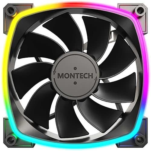Montech RX120 120mm Black PWM Addressable RGB 1-Pack image