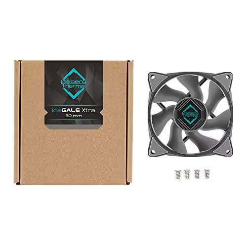 Iceberg Thermal IceGALE Xtra 80mm Gray / White 37 CFM PWM image