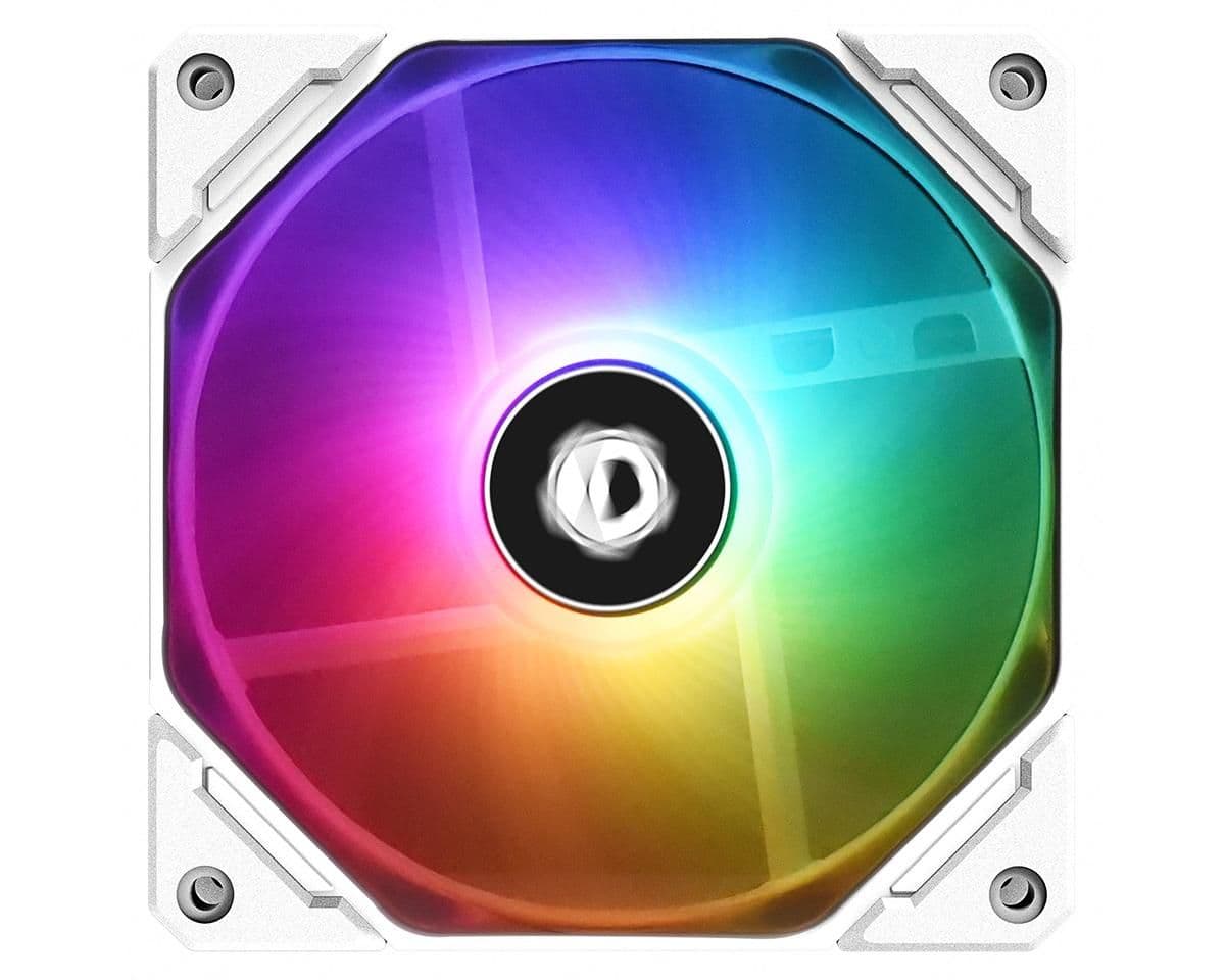 ID-COOLING TF-12025-ARGB-SNOW 120mm White ARGB PWM 68.2 CFM 1-Pack image