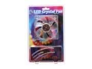 Evercool FAN-LD9225B-EC2 92mm Clear 25.8 CFM 1-Pack main image