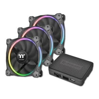 Thermaltake Riing 120mm Black RGB PWM 3-Pack main image