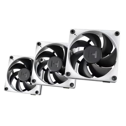 HYTE THICC FP12 120mm Black / White PWM 105.8 CFM 3-Pack image