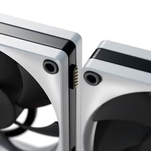 HYTE THICC FP12 120mm Black / White PWM 105.8 CFM 3-Pack image