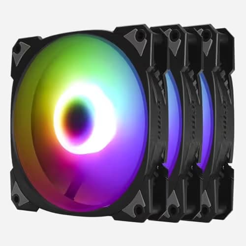 In Win Neptune AN140 140mm Black / White PWM ARGB (88.89 CFM) 3-Pack image