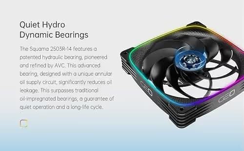 Geometric Future Squama 2503R 140mm Black PWM RGB image