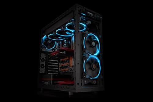 Thermaltake Riing 51.15 CFM 140mm Black / Blue Blue LED image