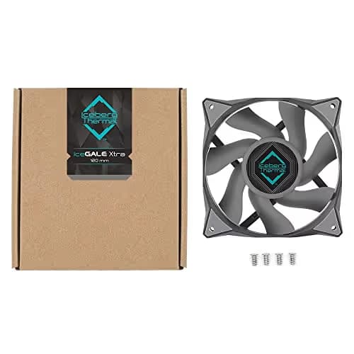 Iceberg Thermal IceGALE Xtra 127 CFM 120mm Gray / White PWM image