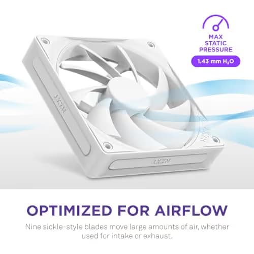 NZXT F120Q (2024) 120mm PWM 74.26 CFM White image