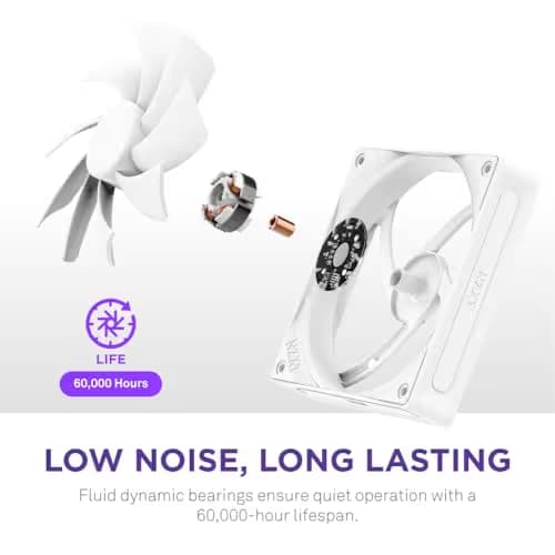 NZXT F120Q (2024) 120mm PWM 74.26 CFM White image