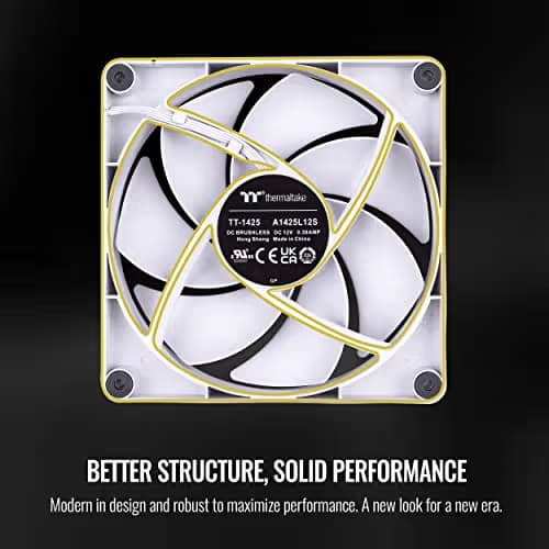Thermaltake CT140 140mm White PWM 77.37 CFM 2-Pack image