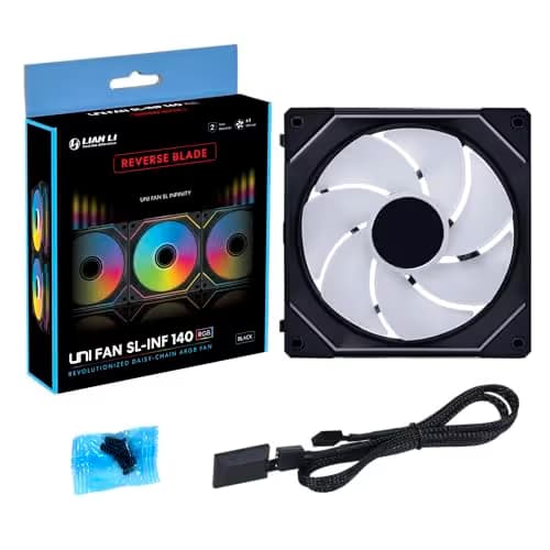 Lian Li Uni Fan SL-Infinity 140mm ARGB PWM Reverse image