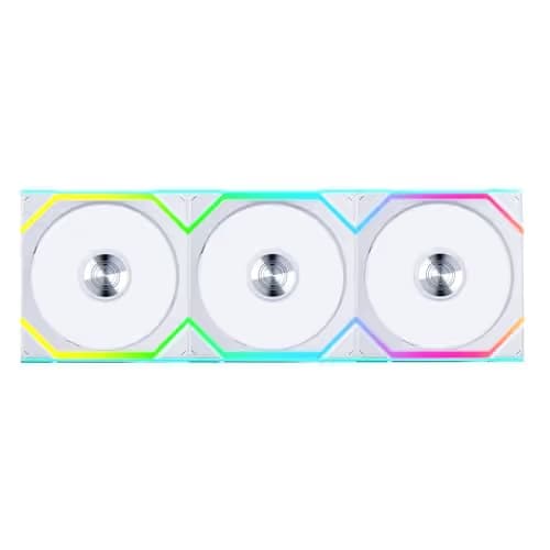 Lian Li UNI FAN SL Wireless 120mm White ARGB PWM Reverse Blade Pack of 3 image