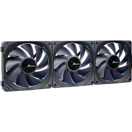 SeaSonic MAGFLOW 120mm Black PWM 63.33 CFM 3-Pack image
