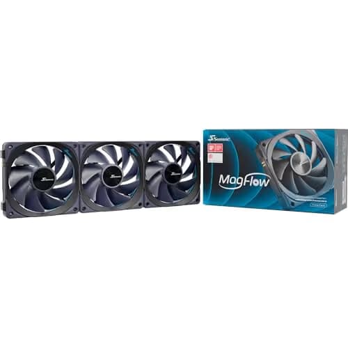 SeaSonic MAGFLOW 120mm Black PWM 63.33 CFM 3-Pack image