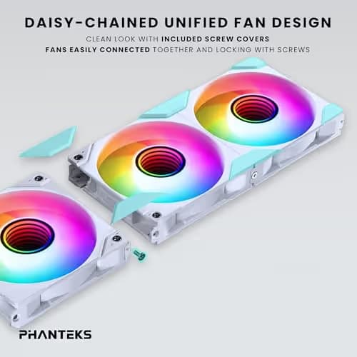 Phanteks M25G2-120 120mm White PWM D-RGB 3-Pack image