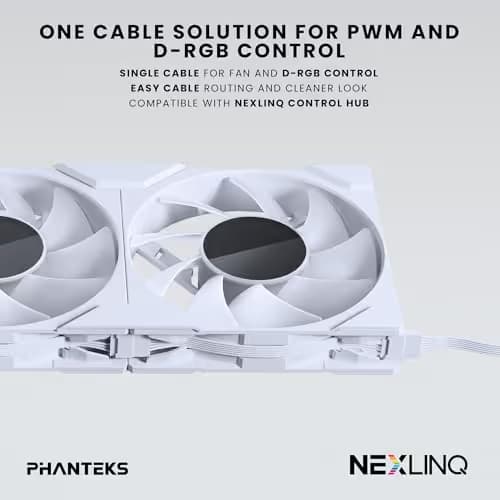 Phanteks M25G2-120 120mm White PWM D-RGB 3-Pack image